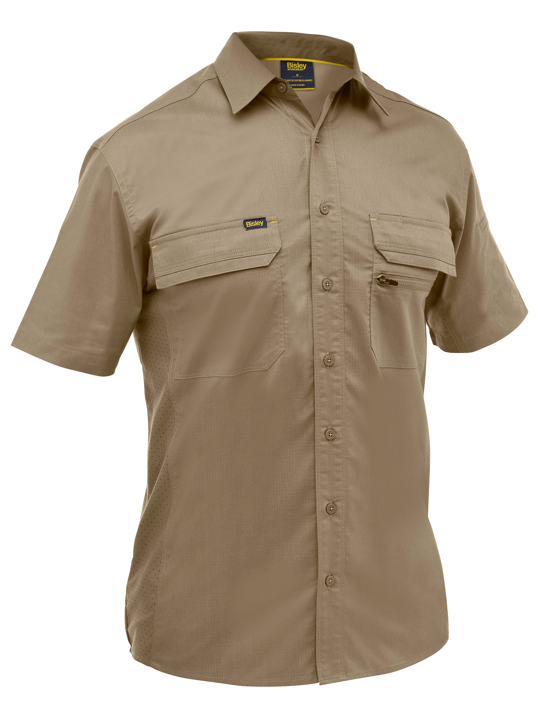 Bisley Mens X Airflow™ Stretch Ripstop Shirt (BS1490)