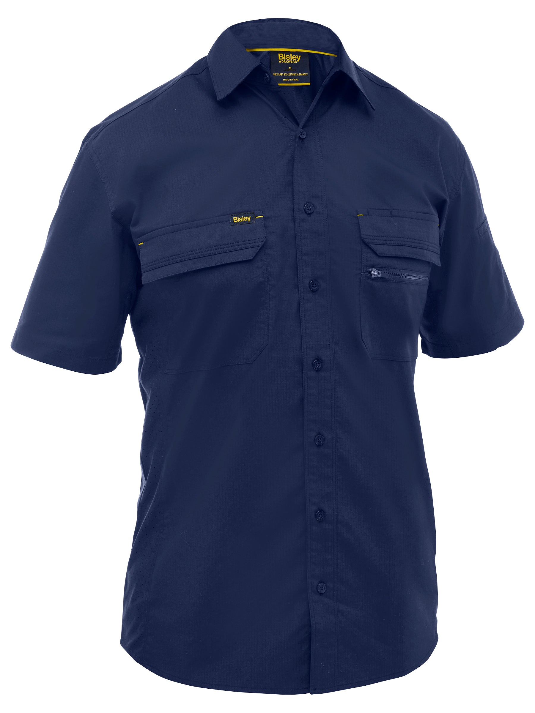 Bisley Mens X Airflow™ Stretch Ripstop Shirt (BS1490)