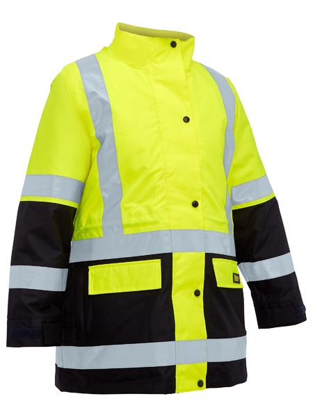 Bisley Womens Taped Hi Vis 5 in 1 Rain Jacket (BKL6975)