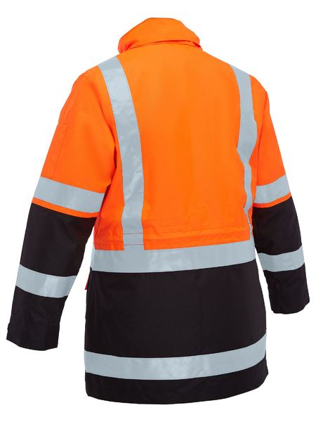 Bisley Womens Taped Hi Vis 5 in 1 Rain Jacket (BKL6975)