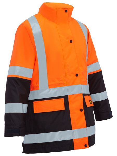 Bisley Womens Taped Hi Vis 5 in 1 Rain Jacket (BKL6975)