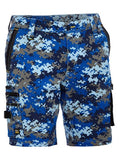 Bisley Flex & Move Stretch Canvas Camo Cargo Short - Marine Digital (BSHC1337-PDMA)