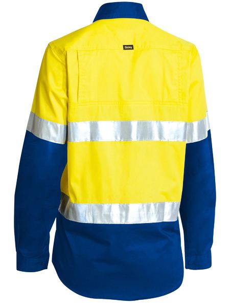 Bisley Women's 3M Taped Hi Vis Cool Lightweight Shirt (BL6696T)