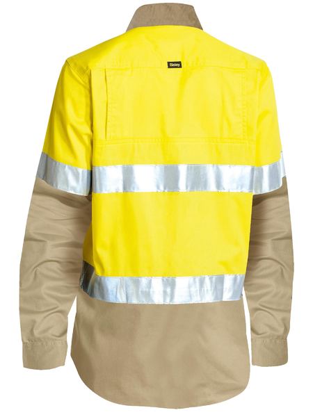 Bisley Women's 3M Taped Hi Vis Cool Lightweight Shirt (BL6696T)