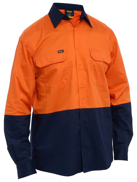 Bisley Hi Vis Cool Lightweight Drill Shirt (BS6695)