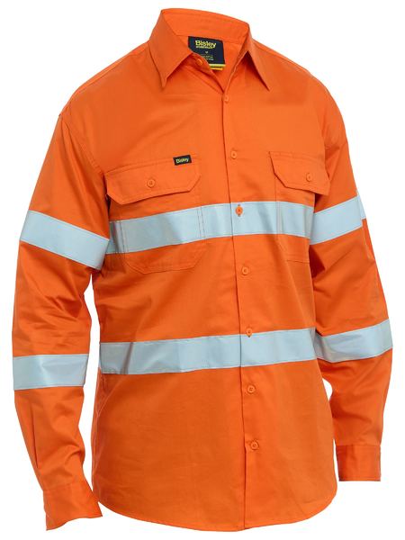 Bisley Taped Hi Vis Cool Lightweight Drill Shirt (BS6698T)