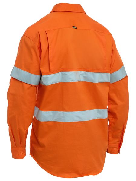 Bisley Taped Hi Vis Cool Lightweight Closed Front Shirt (BSC6897T)