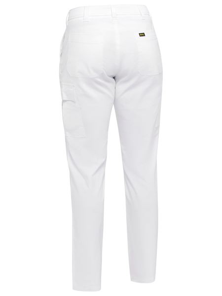 Bisley Stretch Cotton Drill Cargo Pants - White (BPC6008)