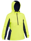 Bisley Womens Hi Vis Water Repellent Fleece Hoodie (BKL6571)