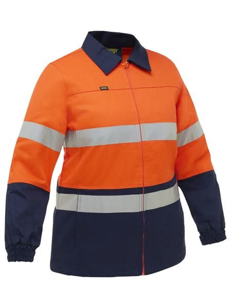 Bisley Womens Taped Hi Vis Drill Jacket (BKL6710T)