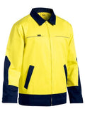 Bisley Bisley Two Tone Hi Vis Liquid Repellent Cotton Drill Jacket (BJ6917) - Trade Wear