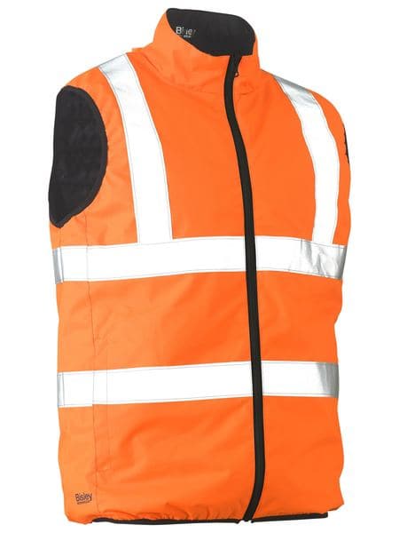 Bisley Bisley Taped Hi Vis Reversible Puffer Vest (BV0330HT) - Trade Wear