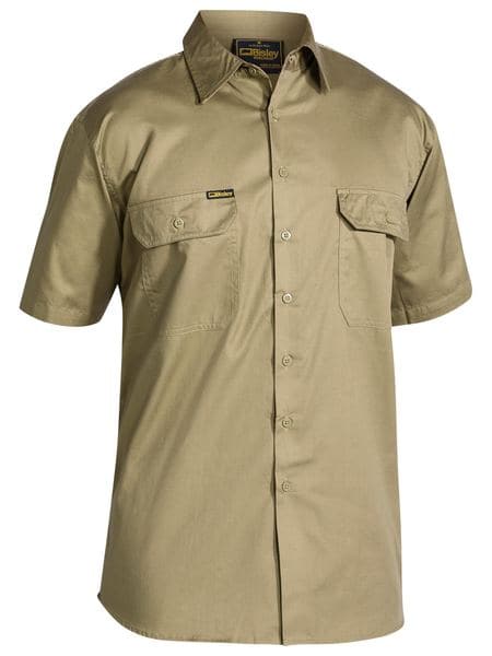 Bisley Bisley Cool Lightweight Drill Shirt Short Sleeve (BS1893) - Trade Wear