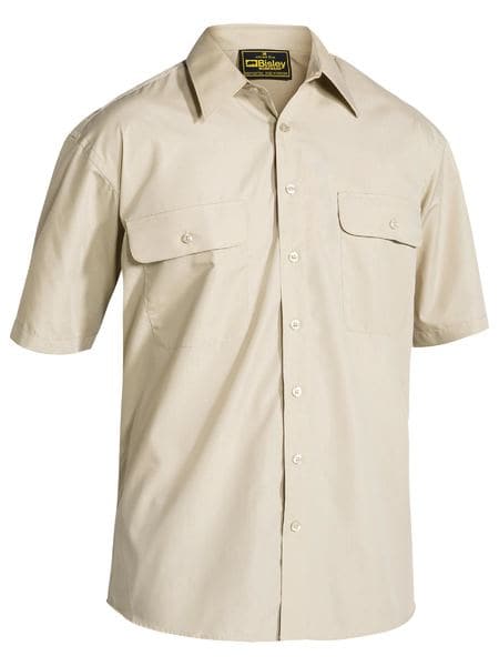 Bisley Bisley Permanent Press Shirt Short Sleeve (BS1526) - Trade Wear