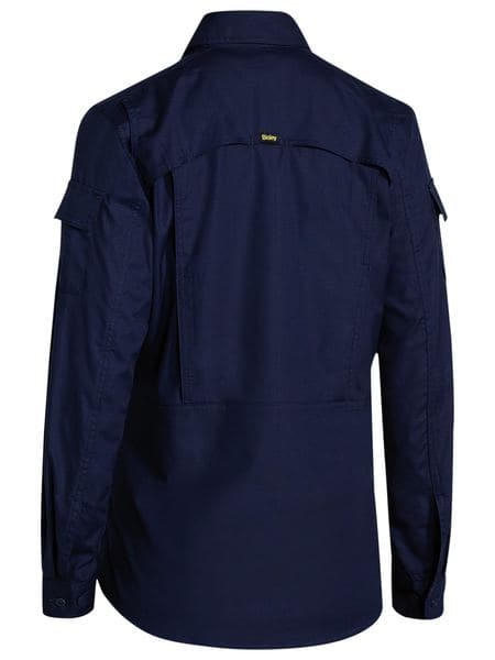 Bisley Womens X Airflow Ripstop Shirt - Navy (BL6414) - Trade Wear