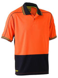 Bisley Bisley Two Tone Hi Vis Polyester Mesh Short Sleeve Polo Shirt (BK1219) - Trade Wear