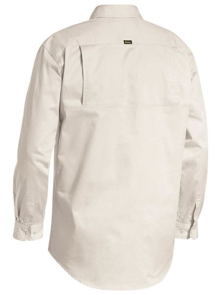 Bisley Lightweight Closed Front Cotton Drill Shirt Long Sleeve BSC6