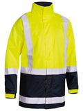 Bisley Two Tone Taped Hi Vis Rain Shell Jacket (BJ6966T) - Trade Wear