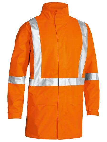 Bisley Taped Hi Vis Rain Shell Jacket (BJ6968T) - Trade Wear