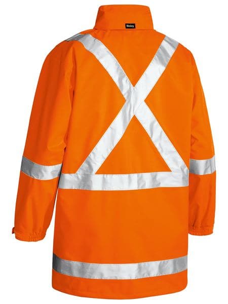 Bisley Taped Hi Vis Rain Shell Jacket (BJ6968T) - Trade Wear