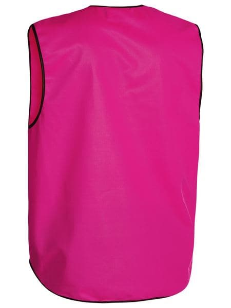 Bisley Hi Vis Ladies Lightweight Vest in Pink (BK0345) Men`s sizes fitting - Trade Wear