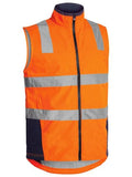 Bisley Taped Hi Vis Soft Shell Vest (BV0348T) - Trade Wear