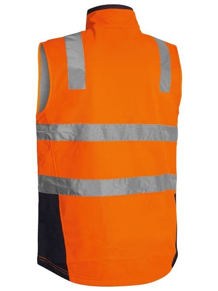 Bisley Taped Hi Vis Soft Shell Vest (BV0348T) - Trade Wear