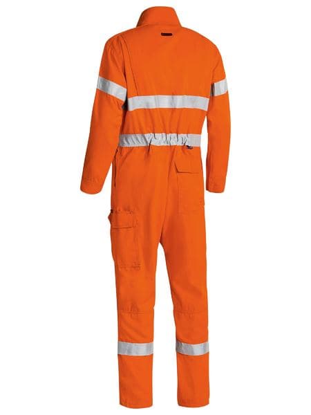 Bisley Taped Two Tone Hi Vis FR Engineered Vented Coverall-Orange (BC8085T) - Trade Wear