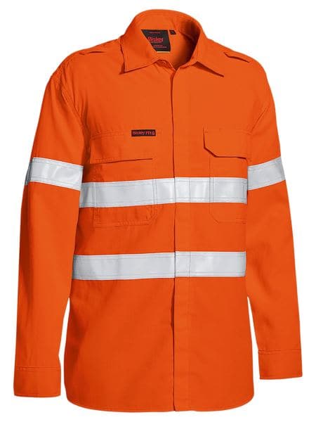 Bisley Bisley Tencate Tecasafe Plus Taped Hi Vis FR Lightweight Vented Long Sleeve (BS8238T) - Trade Wear