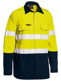 Bisley Bisley Tencate Tecasafe Plus Taped 2Tone HiVis FR Lightweight Vented Long Sleeve (BS8237T) - Trade Wear