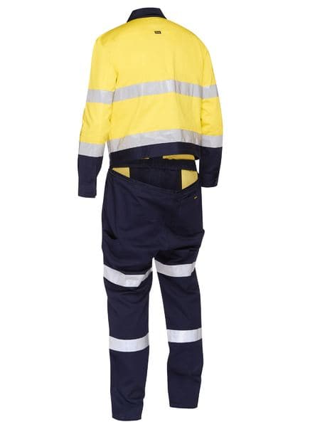 Taped Hi Vis Work Coverall With Waist Zip Opening (BC6066T)