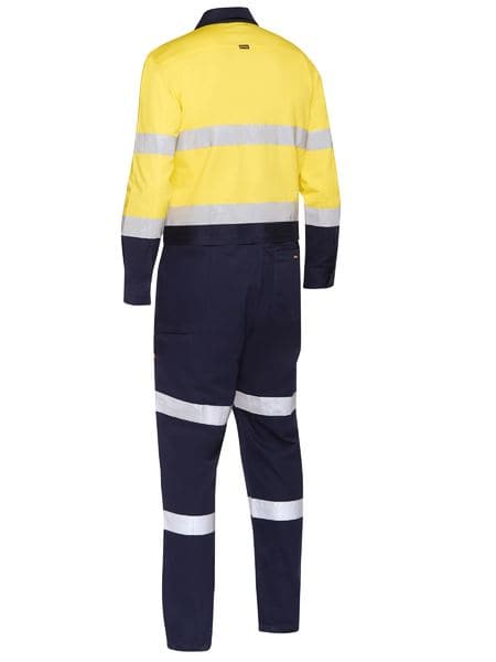 Taped Hi Vis Work Coverall With Waist Zip Opening (BC6066T)