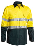 Bisley Bisley 2 Tone 3M HiVis Lightweight Gusset Cuff Shirt Long Sleeve (BS6896) - Trade Wear