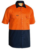 Bisley Bisley 2 Tone Cool Lightweight Drill Shirt Short Sleeve (BS1895) - Trade Wear