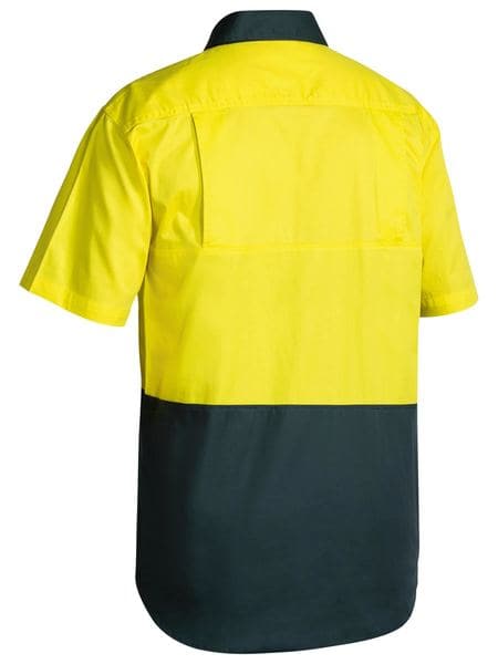Bisley Bisley 2 Tone Cool Lightweight Drill Shirt Short Sleeve (BS1895) - Trade Wear