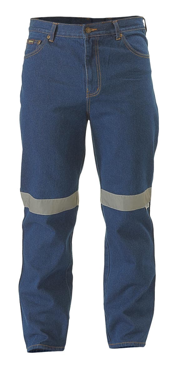 Bisley Rough Rider Jeans 3M Reflective Tape - Blue (BP6050T) - Trade Wear