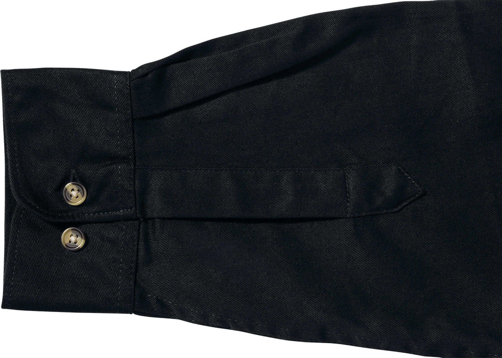 Bisley Original Cotton Drill Shirt - Long Sleeve - Black (BS6433) - Trade Wear