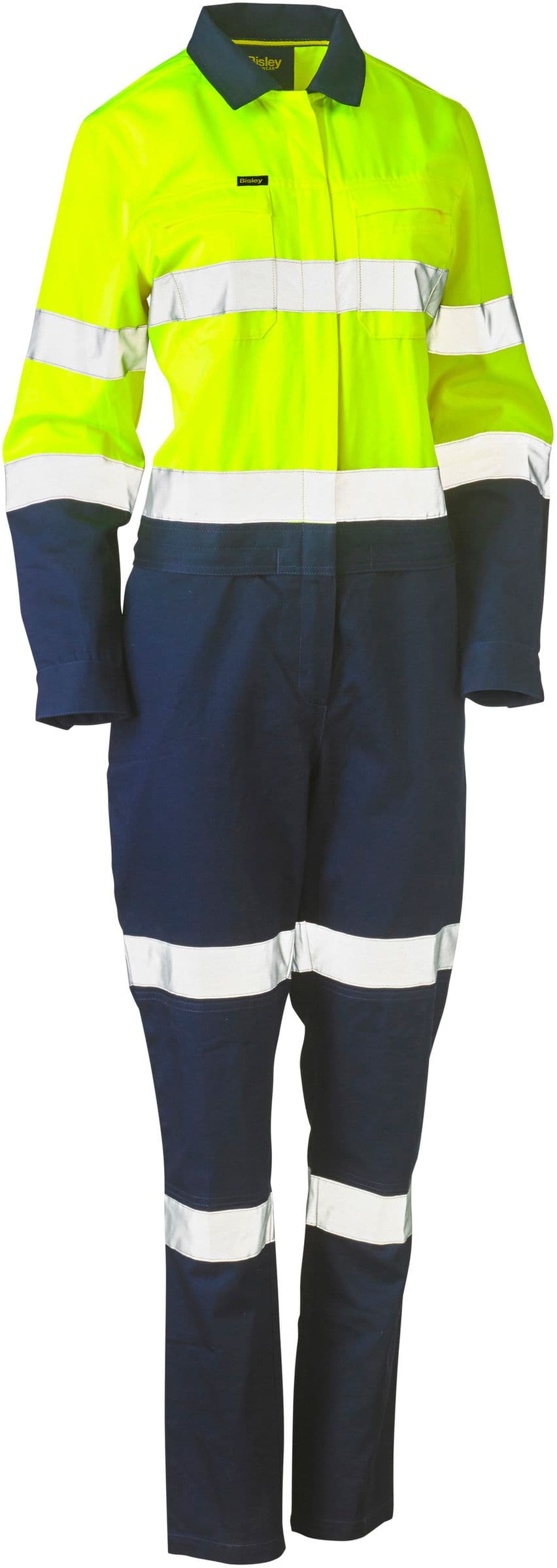 Bisley Bisley Womens Taped Hi Vis Cotton Drill Coverall (BCL6066T) - Trade Wear