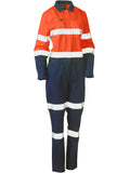 Bisley Bisley Womens Taped Hi Vis Cotton Drill Coverall (BCL6066T) - Trade Wear