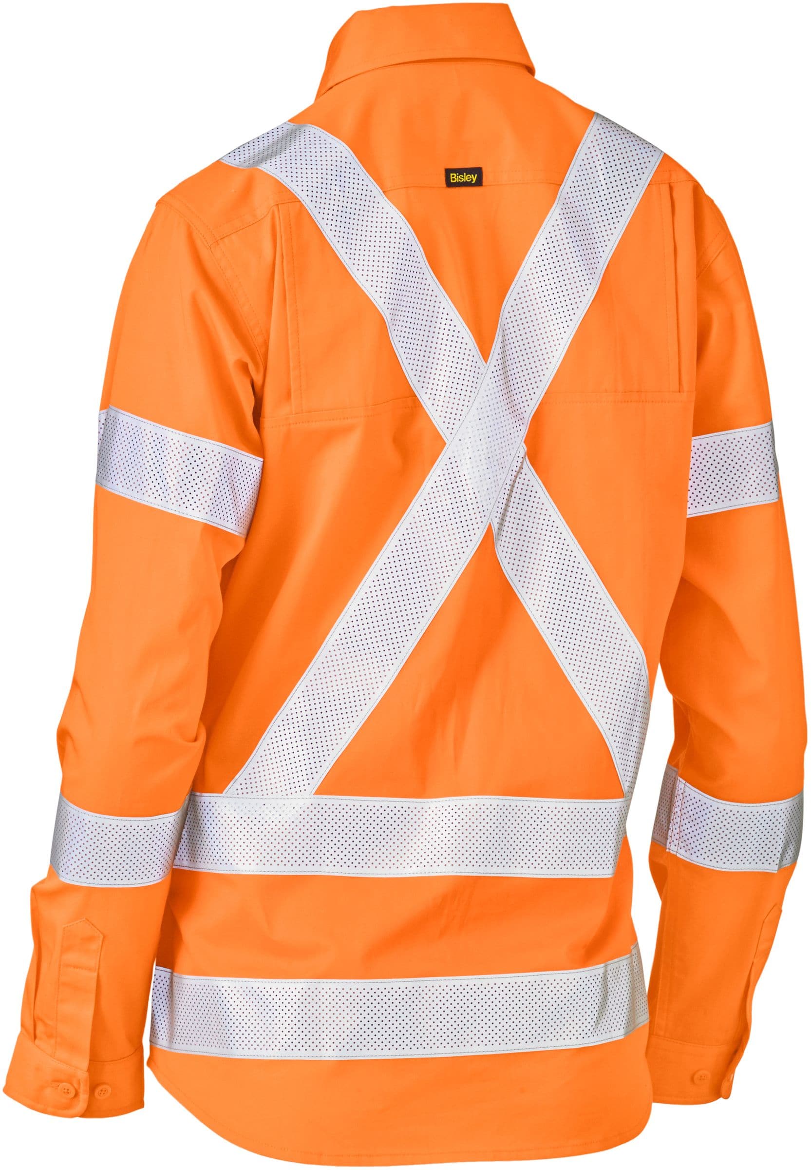 Bisley Bisley Womens Taped X Back Lightweight Hi Vis Drill Rail Shirt (BL6166XT)Pre order , call for enquire - Trade Wear