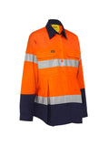 Bisley Bisley 3M Taped Hi Vis Maternity Drill Shirt (BLM6456T) - Trade Wear