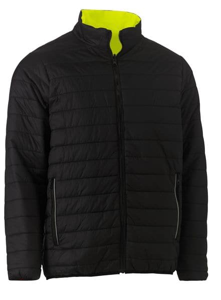 Bisley Bisley Taped Hi Vis Reversible Puffer Jacket (BJ6350HT) - Trade Wear