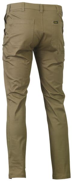 Bisley Bisley Stretch Cotton Drill Work Pants - Khaki (BP6008) - Trade Wear