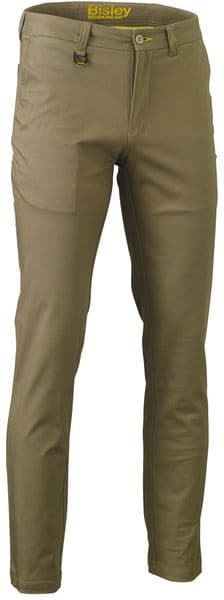 Bisley Bisley Stretch Cotton Drill Work Pants - Khaki (BP6008) - Trade Wear