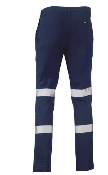 Bisley Bisley Taped Biomotion Stretch Cotton Drill Work Pants (BP6008T) - Trade Wear