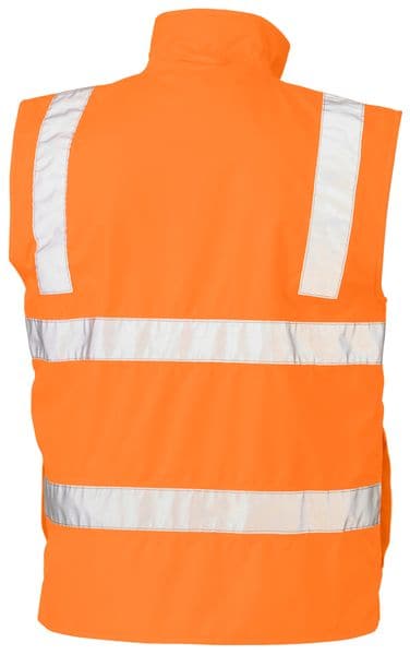 Bisley Bisley Taped Hi Vis Rail Wet Weather Vest (BV0364T) - Trade Wear