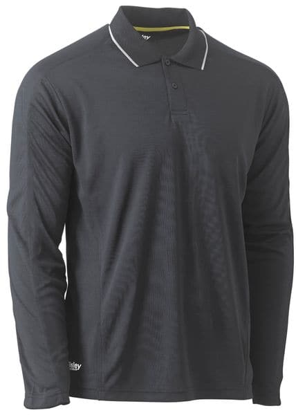 Bisley Bisley Cool Mesh Polo Shirt With Reflective Piping (BK6425) - Trade Wear