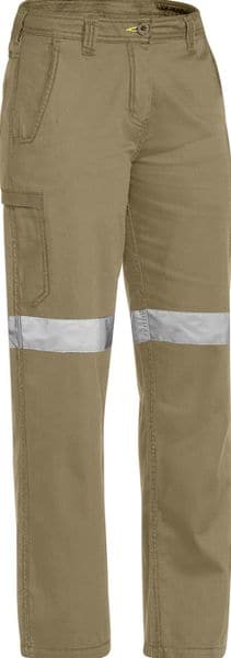 Bisley Bisley Womens 3M Taped Cool Vented Light Weight Pant - Khaki (BPL6431T) - Trade Wear