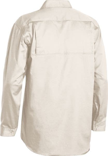 Bisley Bisley Cool Lightweight Drill Shirt - Long Sleeve - Sand (BS6893) - Trade Wear