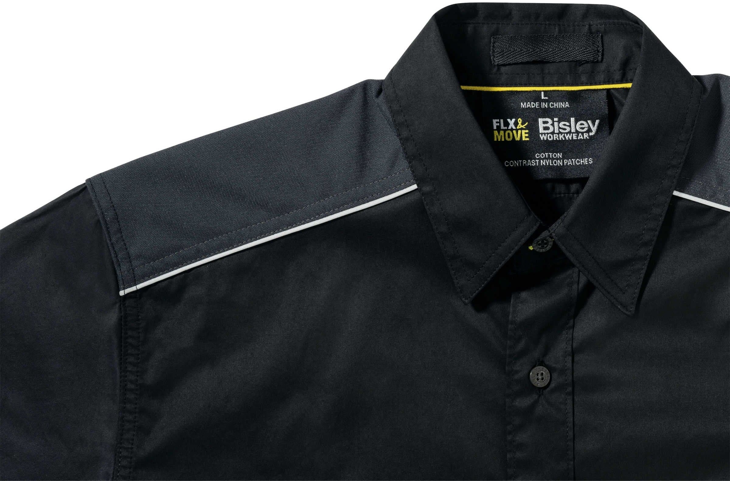Bisley Flex & Move™ Mechanical Stretch Shirt Short Sleeve (BS1133) - Trade Wear